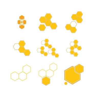 bal peteği logo illüstrasyon tasarımı
