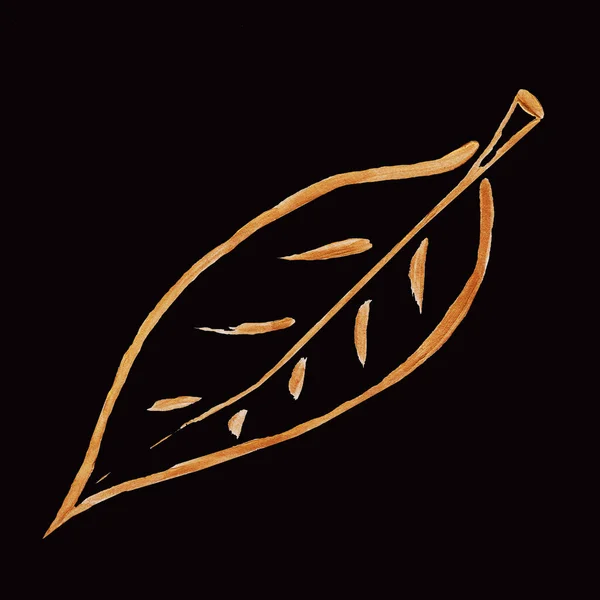 Gold Petals Black Background Pattern Logo Brooch Decoration — 图库照片