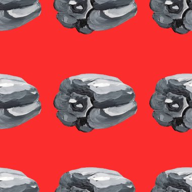 Grisaille, siyah ve beyaz natürmort, Bulgar biberi fırça darbeleriyle boyanır, yağın doğal dokusu ya da gouache bir ışık ve gölge oyunudur.