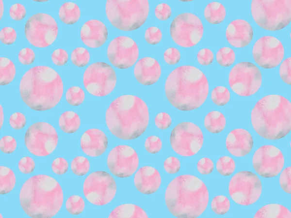 Chewing Soap Bubbles Airy Light Shimmering Pink White Flowers Floating — Stock Photo, Image