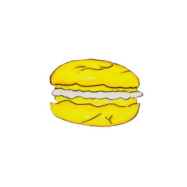 Badem unundan yapılmış Fransız makarnalı kekler, tatlı, iştah açıcı, parlak çok renkli, yuvarlak hamur işleri pembe, sarı, yeşil, çilekli mavi, limon, nane ve yabanmersinli. Bayram masası için şekerler, çocuklar günü için.