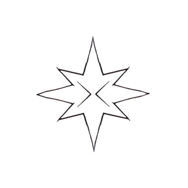 Kara kalem desenli çizimler kar tanelerine ya da düşen kara benzer her bir kar tanesi kendine özgüdür.