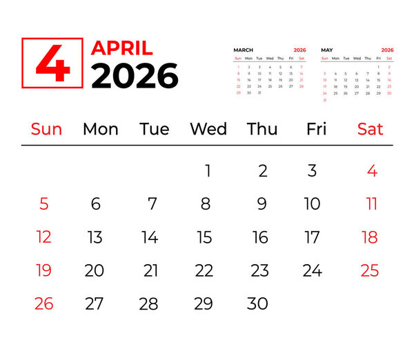 January 2025 Monthly Calendar design week starts from sunday