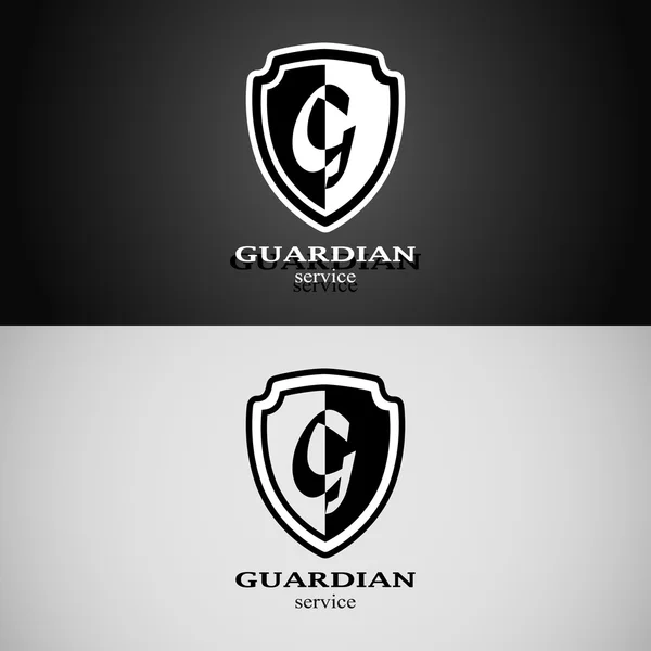 Güvenlik şirketi için vektör kalkan logo.