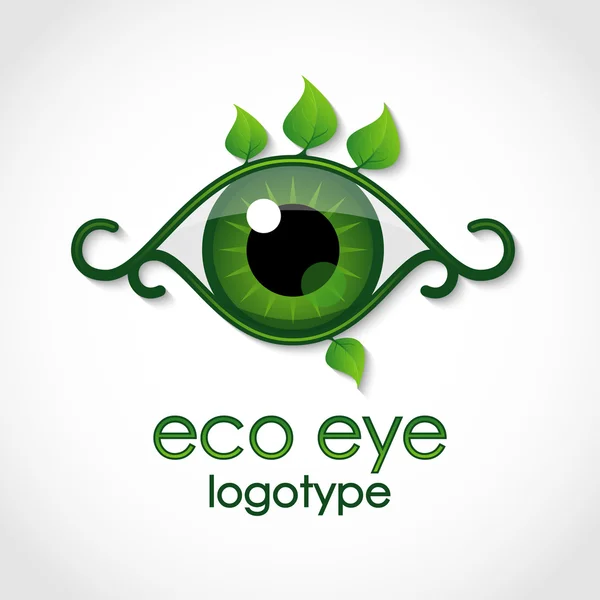 Eko göz vektör logo. EPS 10.