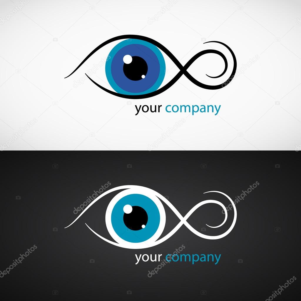 Eye logo for a medical company. Vector illustration.