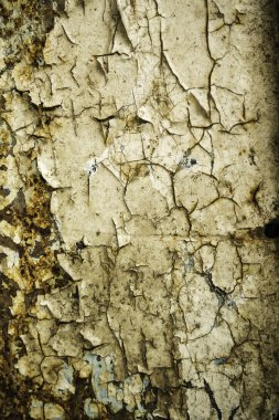 Eski püskü boya ile-metalleri.