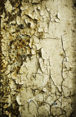 Eski püskü boya ile-metalleri.