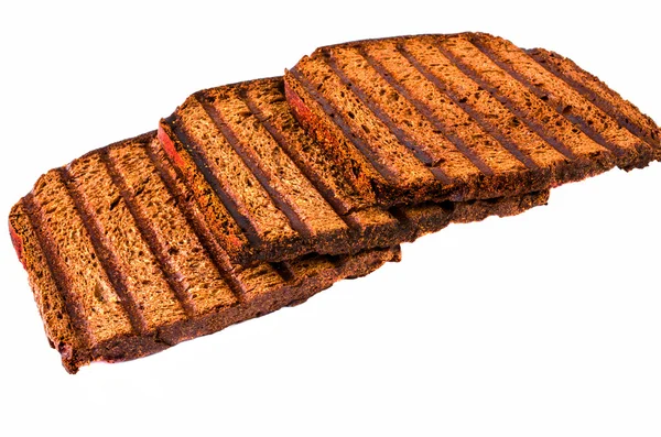 Siyah ekmek üç lezzetli ekmek. — Stok fotoğraf