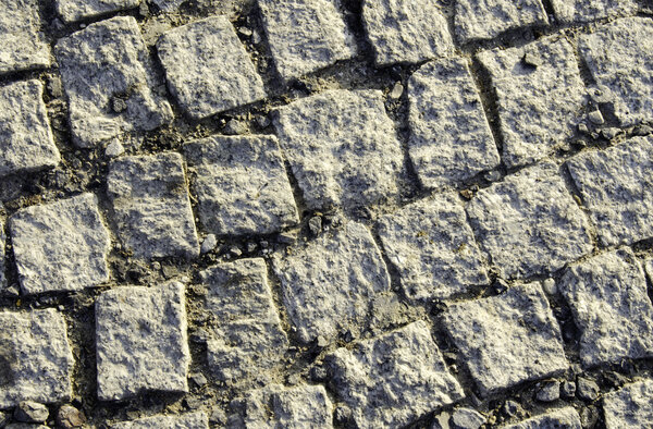 Texture of gray bricks.