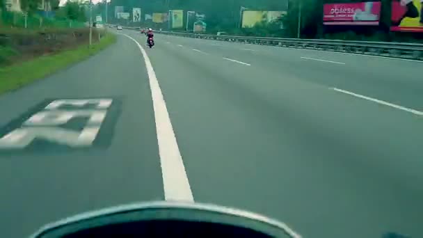 Travelling Bandar Seri Putra Pudu Highway Footage May Contain Noise — Stock Video