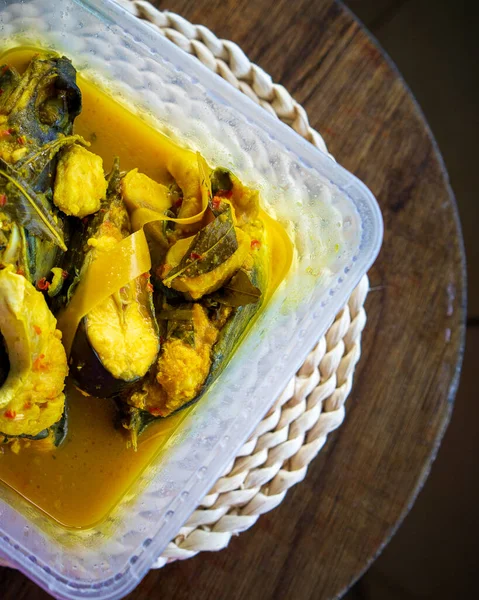 River Fish Pangasius Sutchi Maleisië Tradisional Food Ikan Patin Tempoyak — Stockfoto