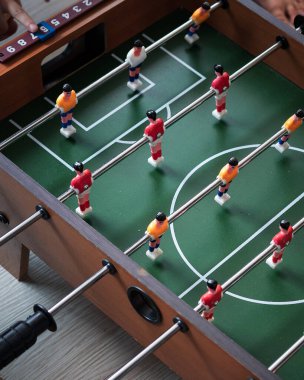 Langırt masası futbolu, spor takımı futbol maçı..