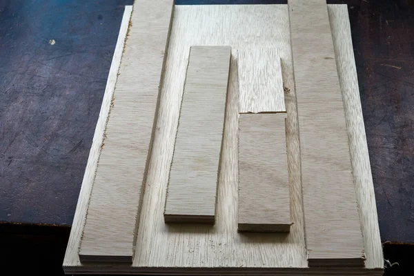 Dřevo Funguje Kvalitní Dřevo Tvrdého Dřeva Připravené Použití — Stock fotografie