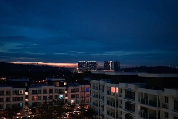 Bangi Μαλαισία Μαΐου 2021 Δραματικό Ηλιοβασίλεμα Κοντά Στην Πόλη Σάουθβιλ — Φωτογραφία Αρχείου