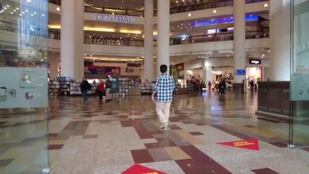 Kuala Lumpur Malezja Marca 2021 Wejście Centrum Handlowego Berjaya Times — Wideo stockowe
