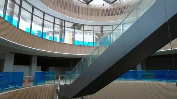 Kuala Lumpur Malásia Abril 2021 Shopping Center Arquitetura Interior Construção — Vídeo de Stock