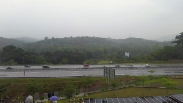 Bandar Seri Putera Malezja Marzec 2021 Widok Ruchliwą Autostradę Porze — Wideo stockowe