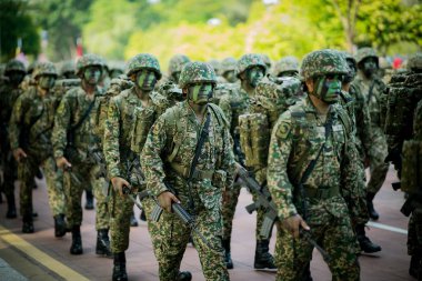 Putrajaya, Malezya - 31 Ağustos 2019: Dataran Putrajaya 'da 62. Malezya Bağımsızlık Günü sırasında.