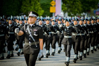 Putrajaya, Malezya - 31 Ağustos 2019: Dataran Putrajaya 'da 62. Malezya Bağımsızlık Günü sırasında.