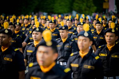 Putrajaya, Malezya - 31 Ağustos 2019: Dataran Putrajaya 'da 62. Malezya Bağımsızlık Günü sırasında.