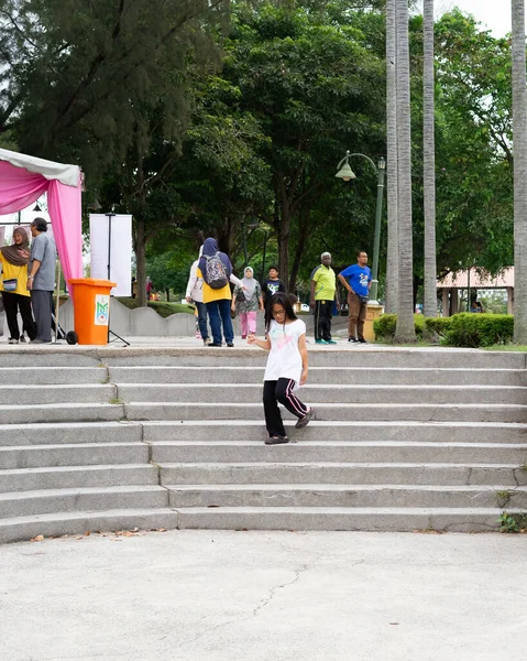 Bangi Malaysia Okt 2019 Teilnehmer Einer Gemeinschaftsveranstaltung Taman Tasik Cempaka — Stockfoto