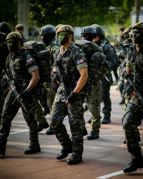 Putrajaya, Malezya - 31 Ağustos 2019: Dataran Putrajaya 'da 62. Malezya Bağımsızlık Günü sırasında.