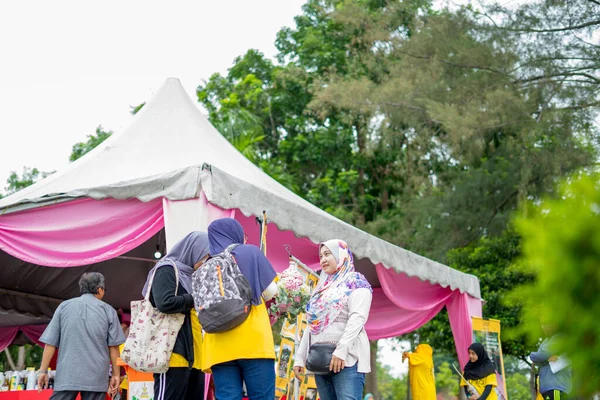 Bangi Malezja Października 2019 Osoby Uczestniczące Imprezie Towarzyskiej Taman Tasik — Zdjęcie stockowe