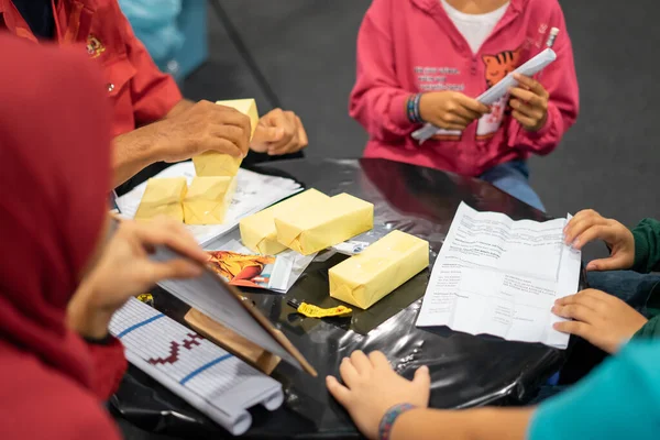 Kuala Lumpur, Malezya - 14 Eylül 2019: Malezya Uluslararası Ticaret ve Sergi Merkezi 'nde (Mitec).