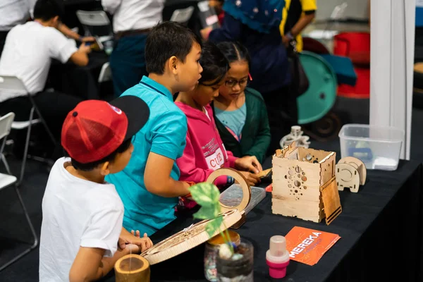 Kuala Lumpur, Malezya - 14 Eylül 2019: Malezya Uluslararası Ticaret ve Sergi Merkezi 'nde (Mitec).