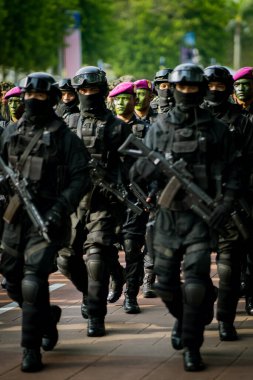 Putrajaya, Malezya - 31 Ağustos 2019: Dataran Putrajaya 'da 62. Malezya Bağımsızlık Günü sırasında.