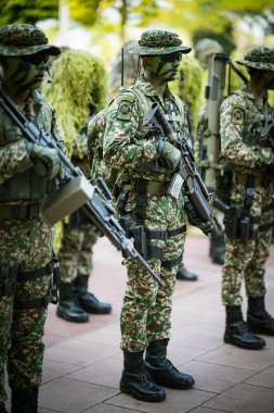 Putrajaya, Malezya - 31 Ağustos 2019: Dataran Putrajaya 'da 62. Malezya Bağımsızlık Günü sırasında.