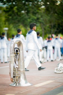 Putrajaya, Malezya - 31 Ağustos 2019; 62 Malezya Bağımsızlık Günü Geçidi sırasında Gençlik Kutlaması 31 Ağustos 2019 'da Dataran Putrajaya' da.
