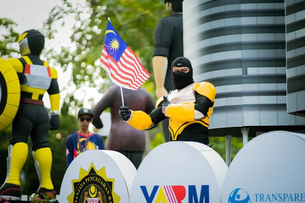 Putrajaya Malaysia August 2019 Youth Celebrating Malaysia Independence Day Parade — Φωτογραφία Αρχείου