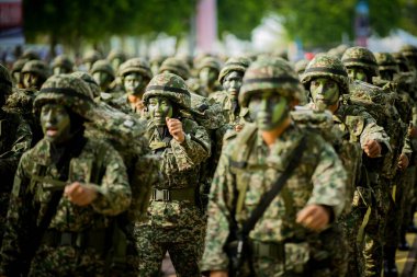 Putrajaya, Malezya - 31 Ağustos 2019: Dataran Putrajaya 'da 62. Malezya Bağımsızlık Günü sırasında.