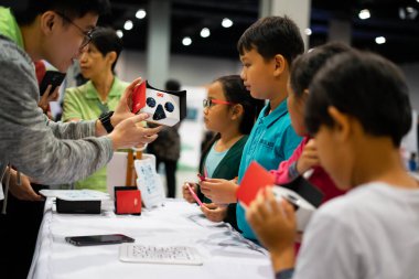 Kuala Lumpur, Malezya - 14 Eylül 2019: Malezya Uluslararası Ticaret ve Sergi Merkezi 'nde (Mitec).