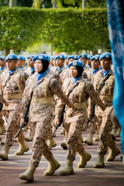 Putrajaya, Malezya - 31 Ağustos 2019: Dataran Putrajaya 'da 62. Malezya Bağımsızlık Günü sırasında.