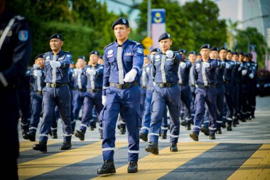 Putrajaya, Malezya - 31 Ağustos 2019: Dataran Putrajaya 'da 62. Malezya Bağımsızlık Günü sırasında.