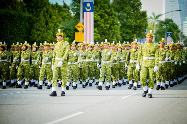 Putrajaya, Malezya - 31 Ağustos 2019: Dataran Putrajaya 'da 62. Malezya Bağımsızlık Günü sırasında.