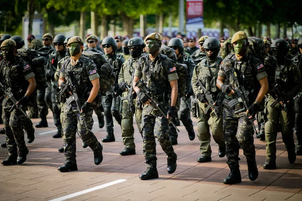 Putrajaya, Malezya - 31 Ağustos 2019: Dataran Putrajaya 'da 62. Malezya Bağımsızlık Günü sırasında.