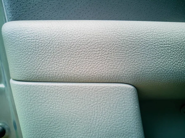 Δέρμα Αυτοκινήτου Closeup Λευκό — Φωτογραφία Αρχείου