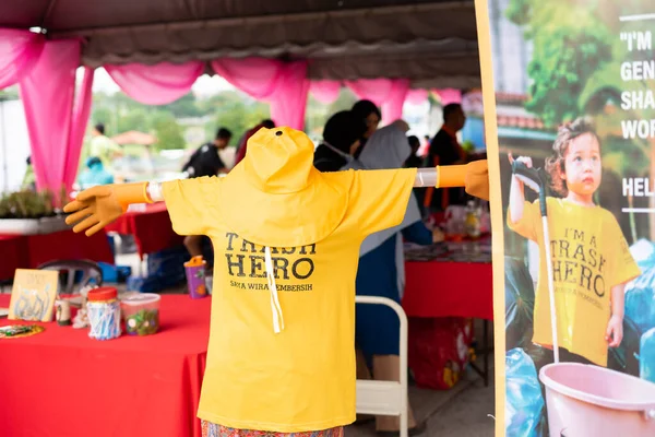 Bangi Malaysia Oct 2019 Trash Hero Malaysia Shirt Hat Sale — Stock Photo, Image
