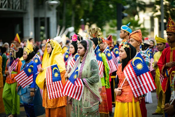 Putrajaya Malaysia Augusti 2019 Ungdom Firar Malaysia Självständighetsdag Parade Augusti — Stockfoto