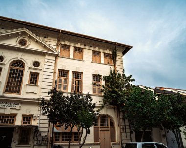 Malezya, Penang - 21 Kasım 2024 Georgetown Chambers Koloni Binası Georgetown Yolu.
