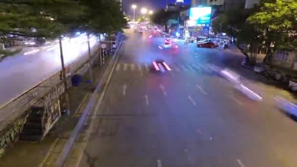 Ruch w nocy się kończy. Hanoi, Wietnam — Wideo stockowe