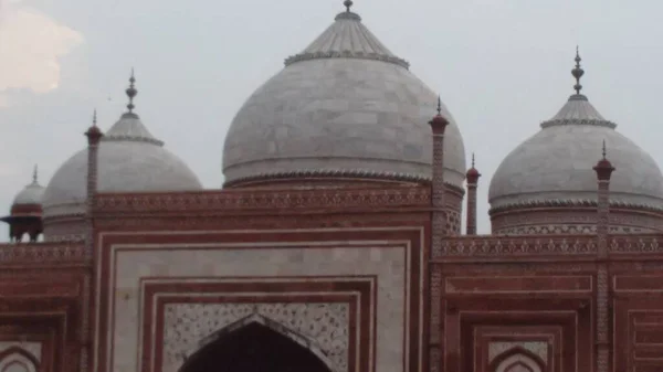 Kuppeln Des Antiken Berühmten Denkmals Agra Indien — Stockfoto