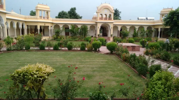 Antiguo Hermoso Palacio Convertido Resort Para Turista India — Foto de Stock