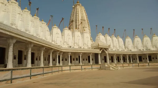 Hermosa Vista Panorámica Del Templo Mármol Blanco Bhuj India —  Fotos de Stock