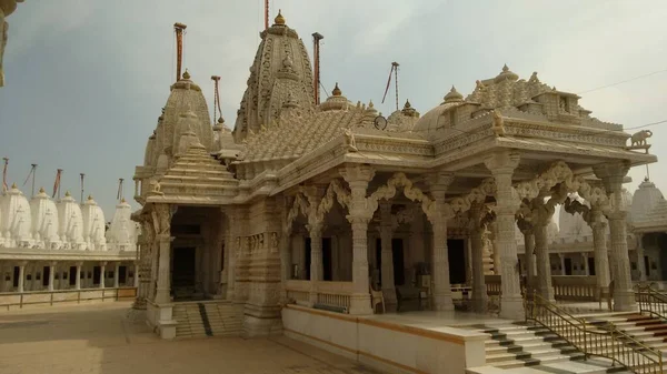 Bela Vista Templo Feito Mármore Bhuj Índia — Fotografia de Stock