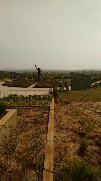 Lugar Turístico Bhuj India Con Estatua Soldado —  Fotos de Stock